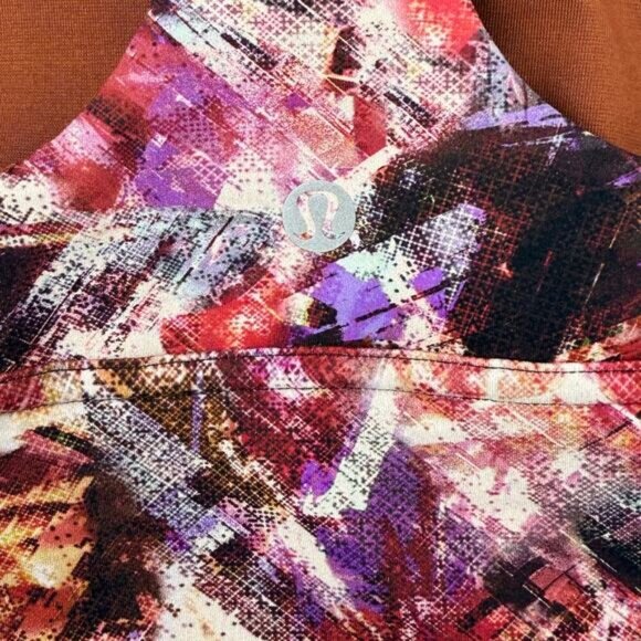 LULULEMON Wunder Train Long-Line Bra Medium Support Sz 6 Urbantricity Multi - Picture 6 of 8